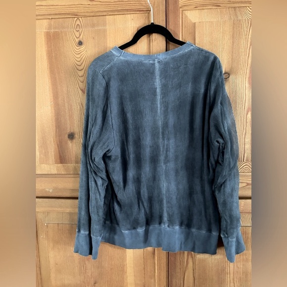 Helmut Lang Large distressed top chiffon top layered blue cotton polyester - Picture 13 of 14